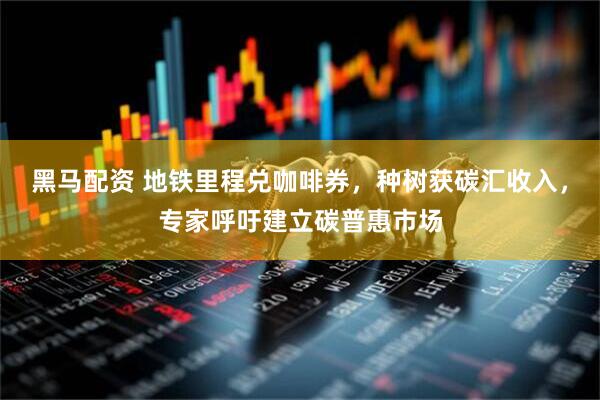 黑马配资 地铁里程兑咖啡券，种树获碳汇收入，专家呼吁建立碳普惠市场