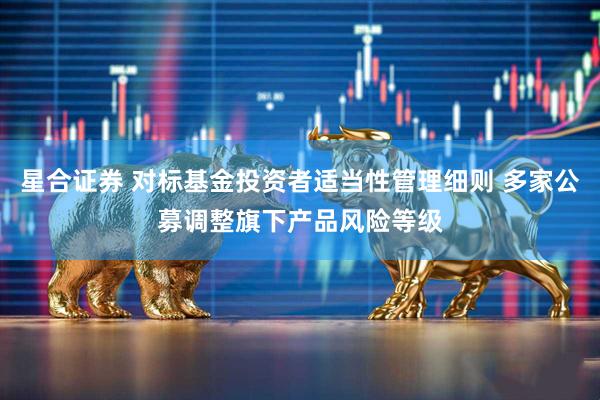 星合证券 对标基金投资者适当性管理细则 多家公募调整旗下产品风险等级