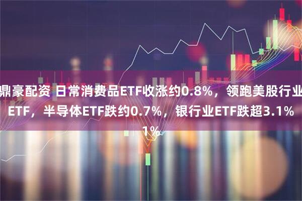 鼎豪配资 日常消费品ETF收涨约0.8%，领跑美股行业ETF，半导体ETF跌约0.7%，银行业ETF跌超3.1%